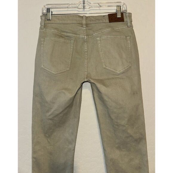 Johnny Was Reina Cuffed Sage Green Boyfriend‎ Jeans Women’s Sz 25 Embroidered - Picture 5 of 9